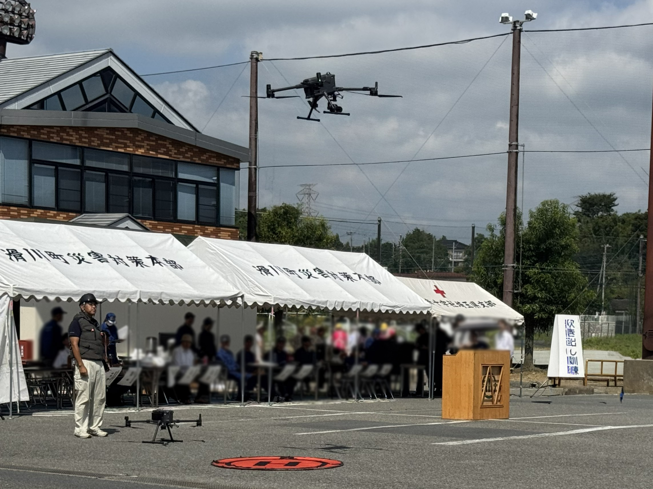 滑川町の防災訓練に参加しました